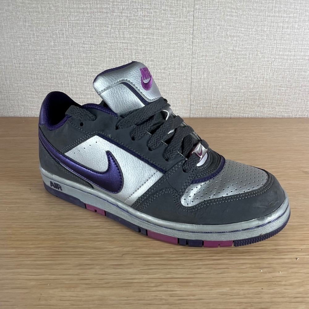 Nike Air Prestige III Low Grey Silver Purple Sneakers 394656-003 Mens 7 US